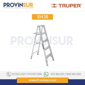 Escalera de tijera, aluminio, tipo lll, 4 escalones 10438 Truper
