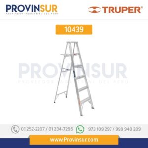 Escalera de tijera, aluminio, tipo lll, 5 escalones 10439 Truper
