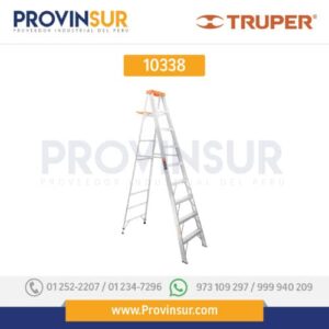Escalera de tijera tipo II con bandeja naranja, 175 kg 10338 Truper