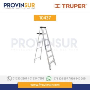 Escalera de tijera tipo III, 6 escalones, con bandeja 10437 Truper