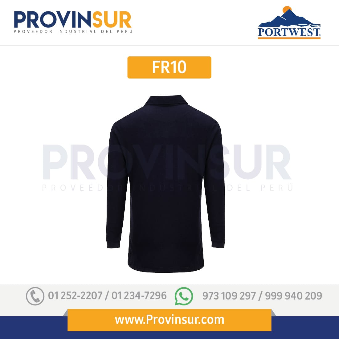 Polo Cuello Camisa Modaflame FR10 Portwest
