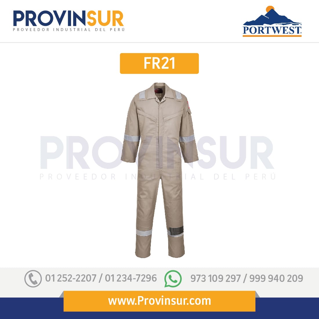 Mameluco Super Ligero FR21 Portwest