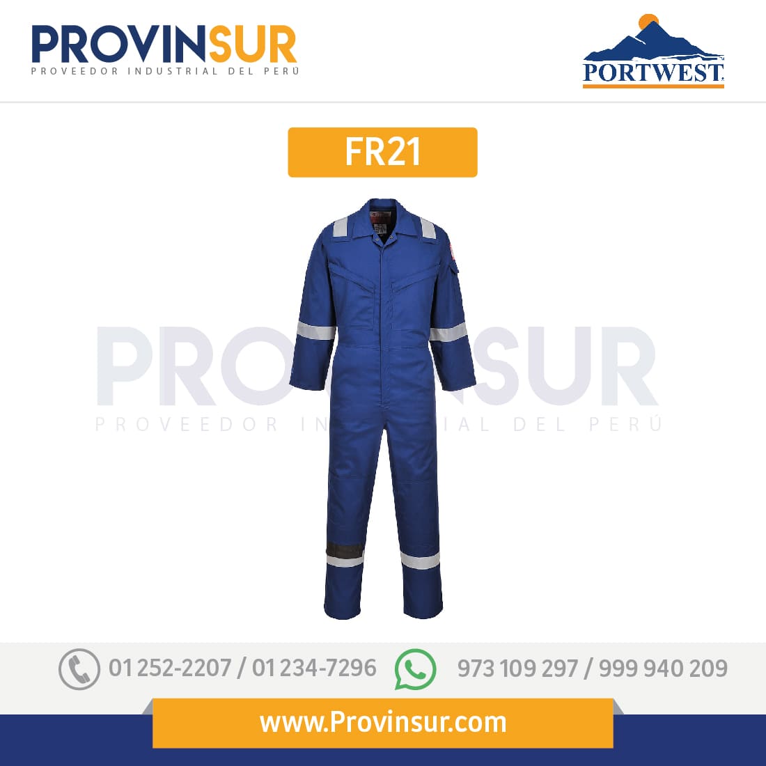 Mameluco Super Ligero FR21 Portwest