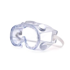 GOGGLE TRANSPARENTE CON VALVULAS DE RESPIRACION
