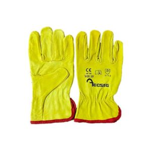 GUANTE CUERO BADANA AMARILLO AS010 TECSEG