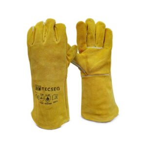 GUANTE DE CUERO DE SOLDAR AMARILLO GS-300 PM TSG TECSEG