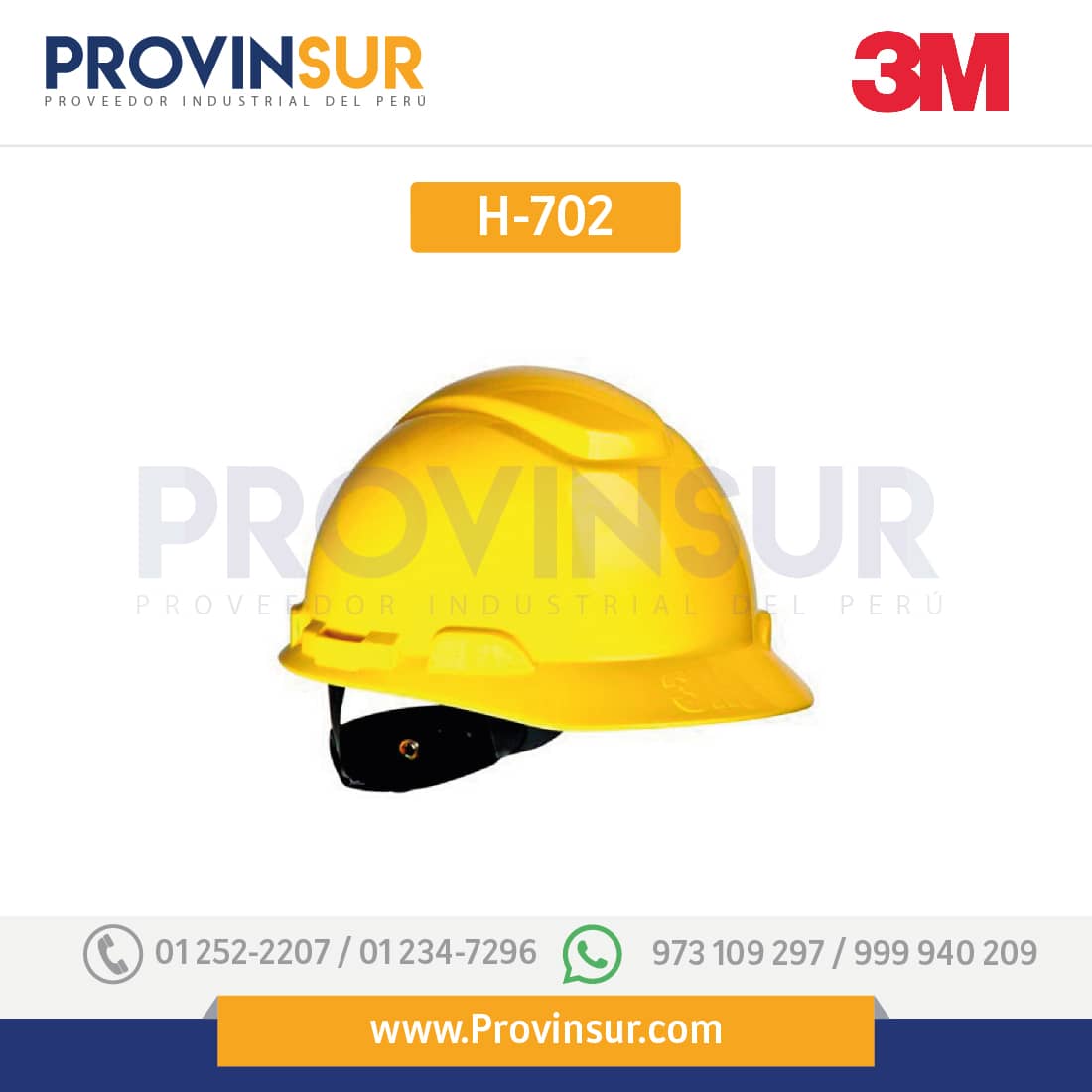 Casco Amarillo H-702 3M