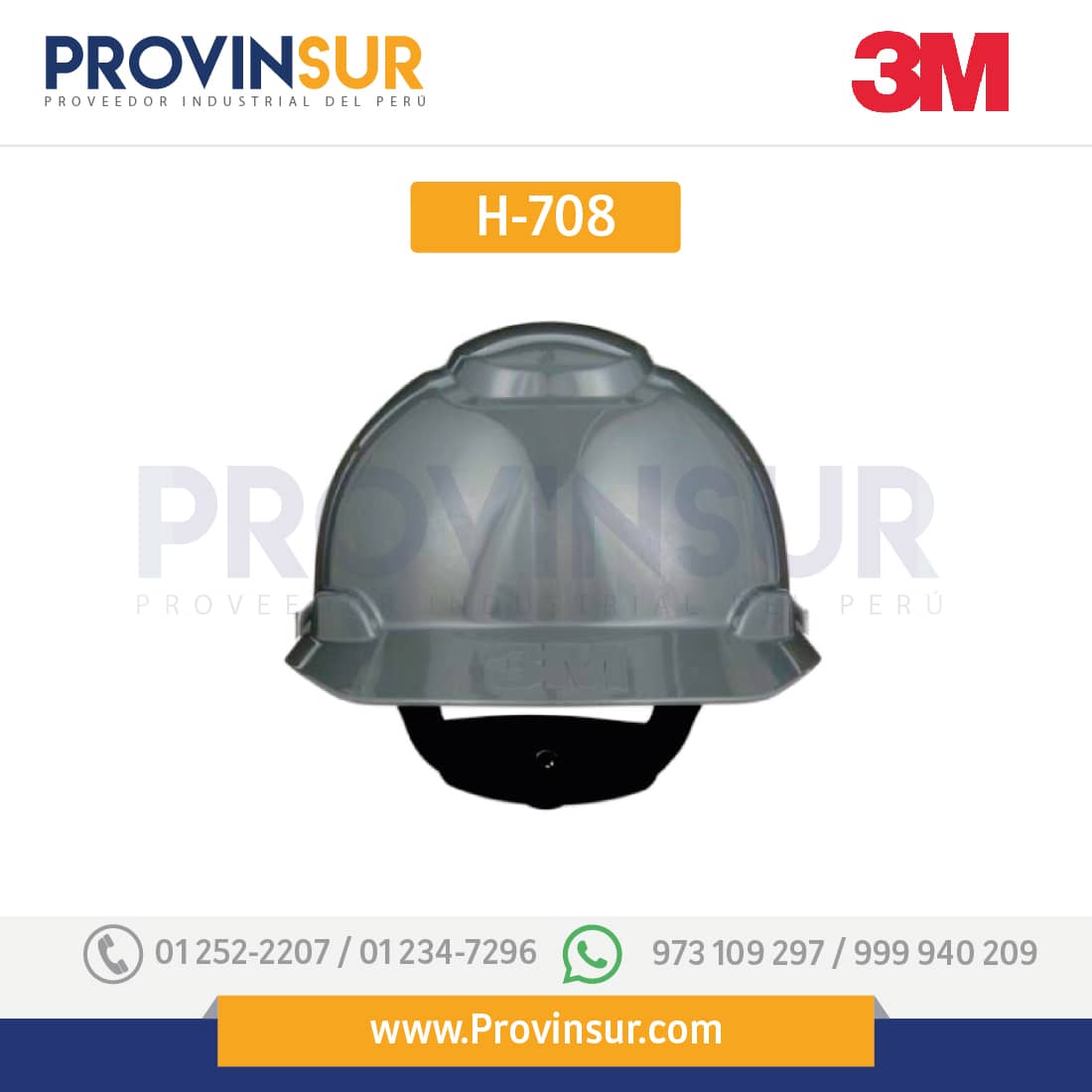 Casco Plomo H-708 3M