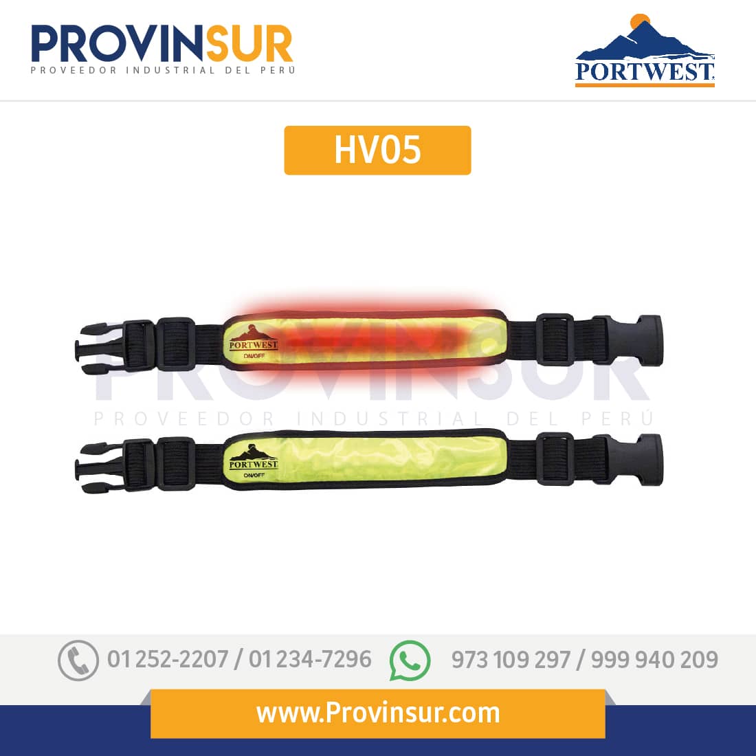 Brazalete Iluminado con Destellos HV05 Portwest