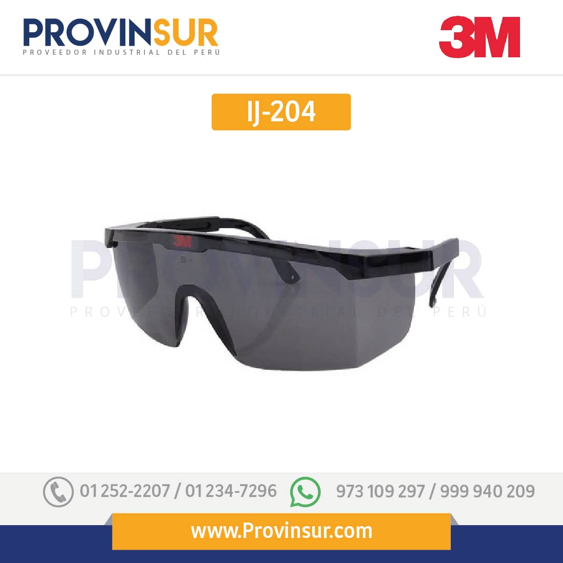 Lentes de Seguridad Antiempañante IJ-204 3M