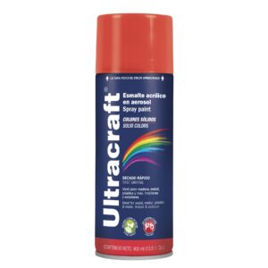 PINTURA EN SPRAY 40024 ROJO BRILLANTE ULTRACRAFT 400 ML