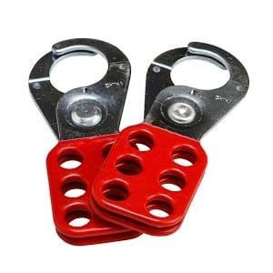 PINZA DE BLOQUEO CON TRABA 1" ROJO 105718-1 ABUS