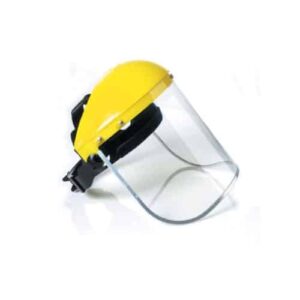 PROTECTOR FACIAL AMARILLO CON VISOR KAMASA
