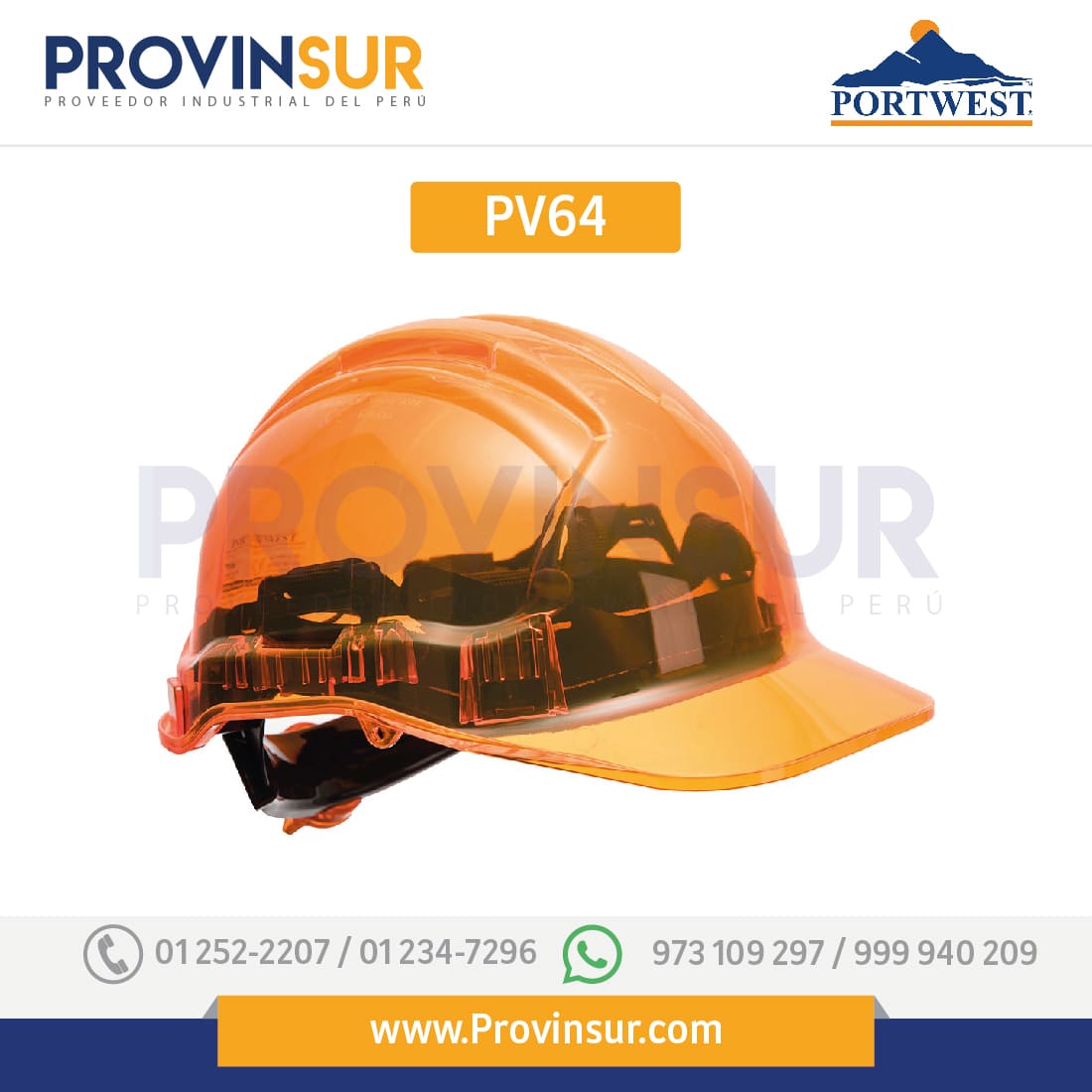 Casco Peak View Plus con ruleta PV64 Portwest