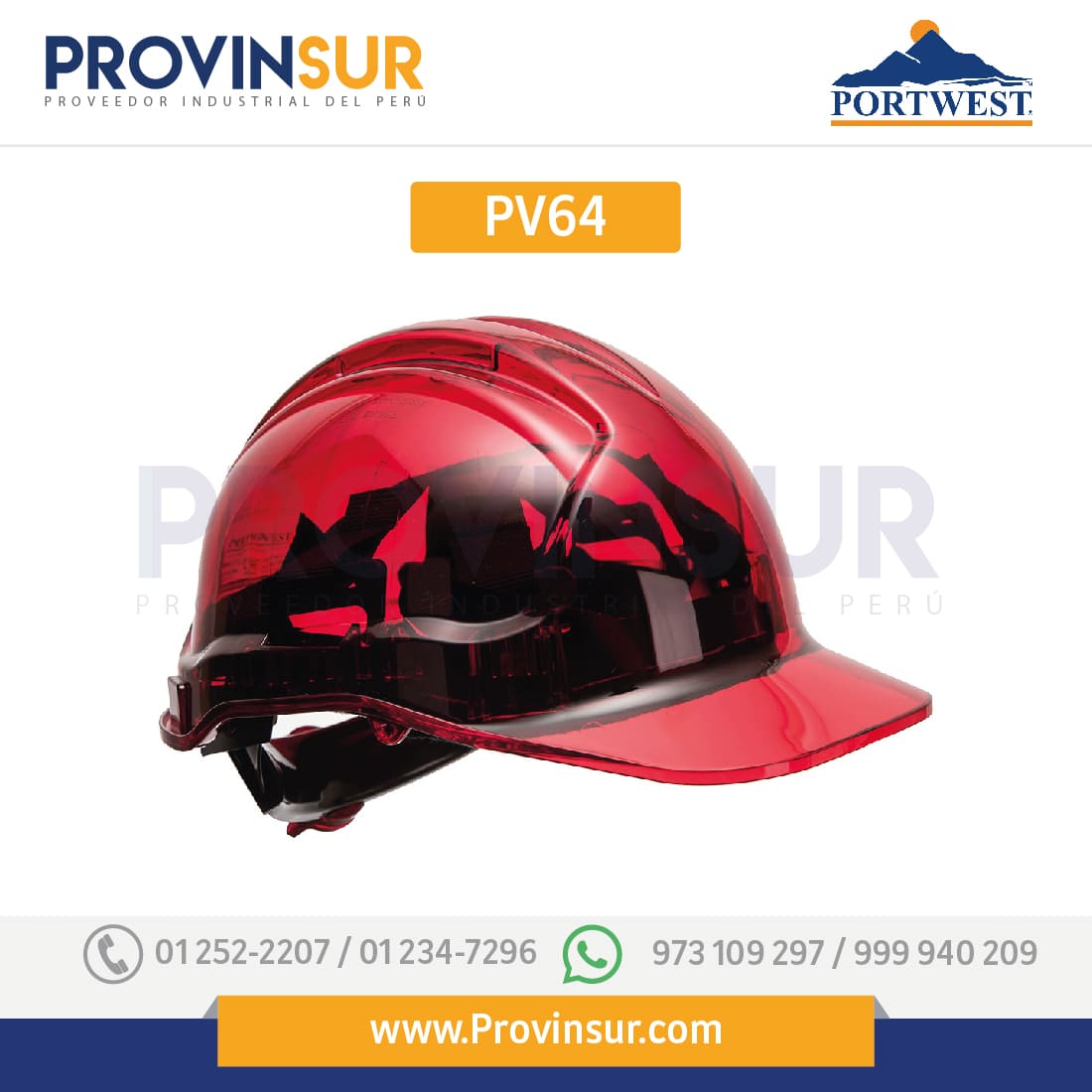 Casco Peak View Plus con ruleta PV64 Portwest