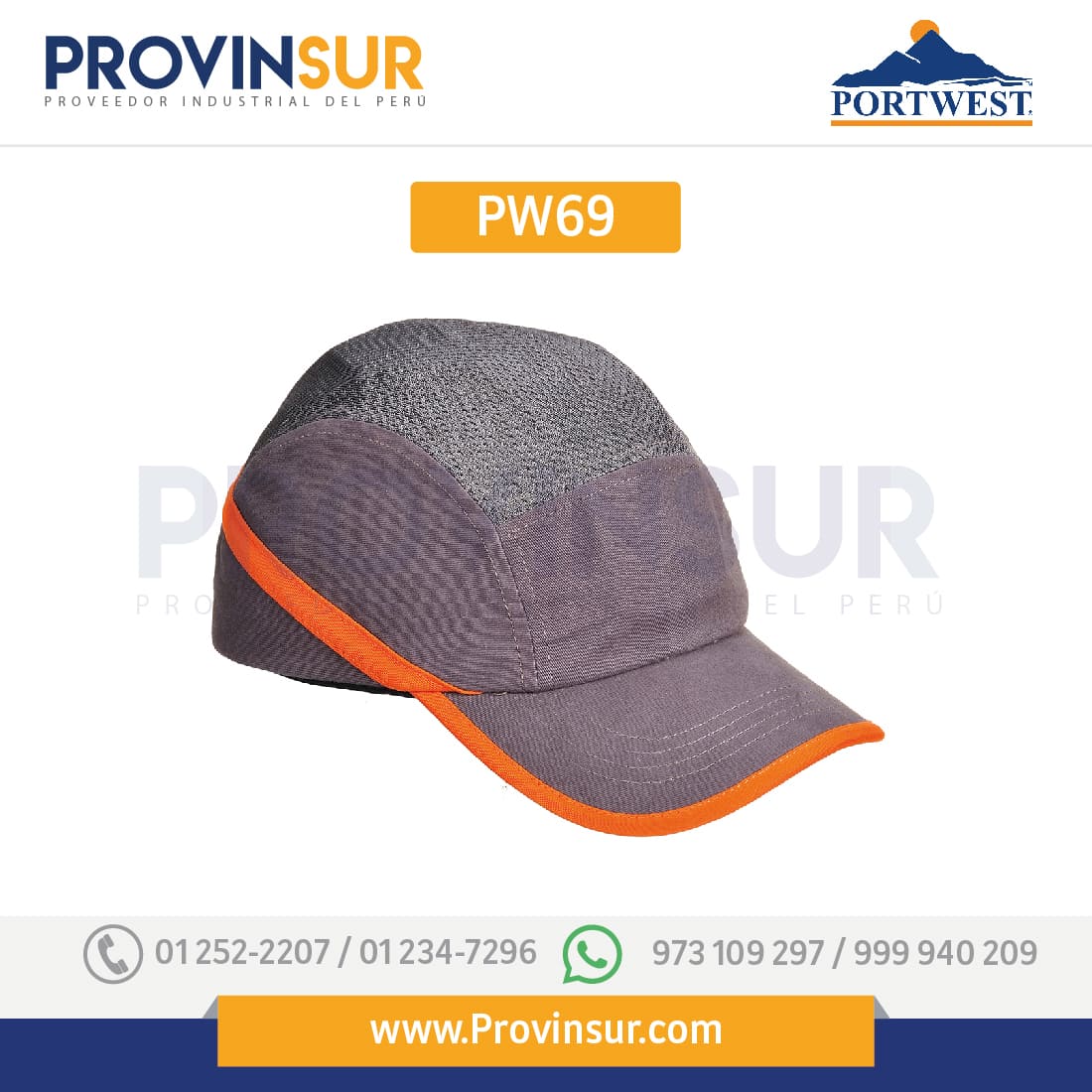 Gorra aireada Bump PW69 Portwest
