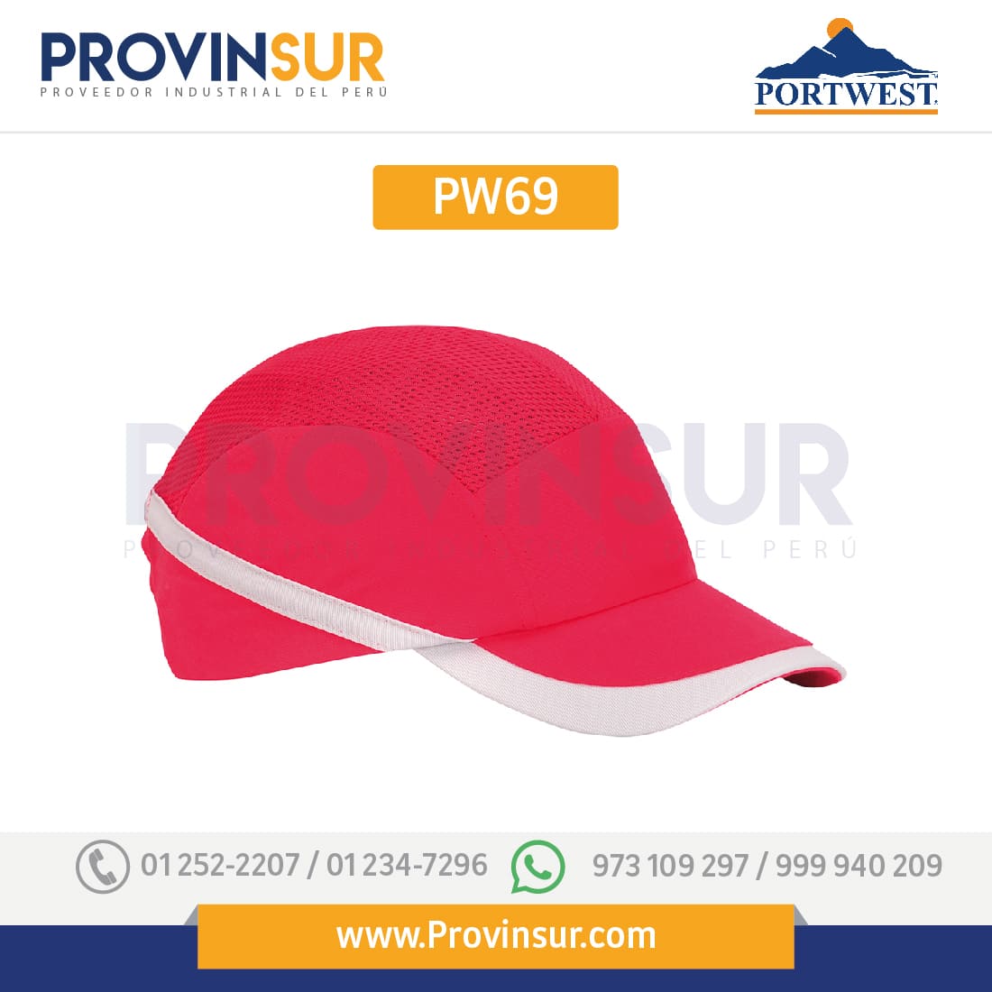 Gorra aireada Bump PW69 Portwest