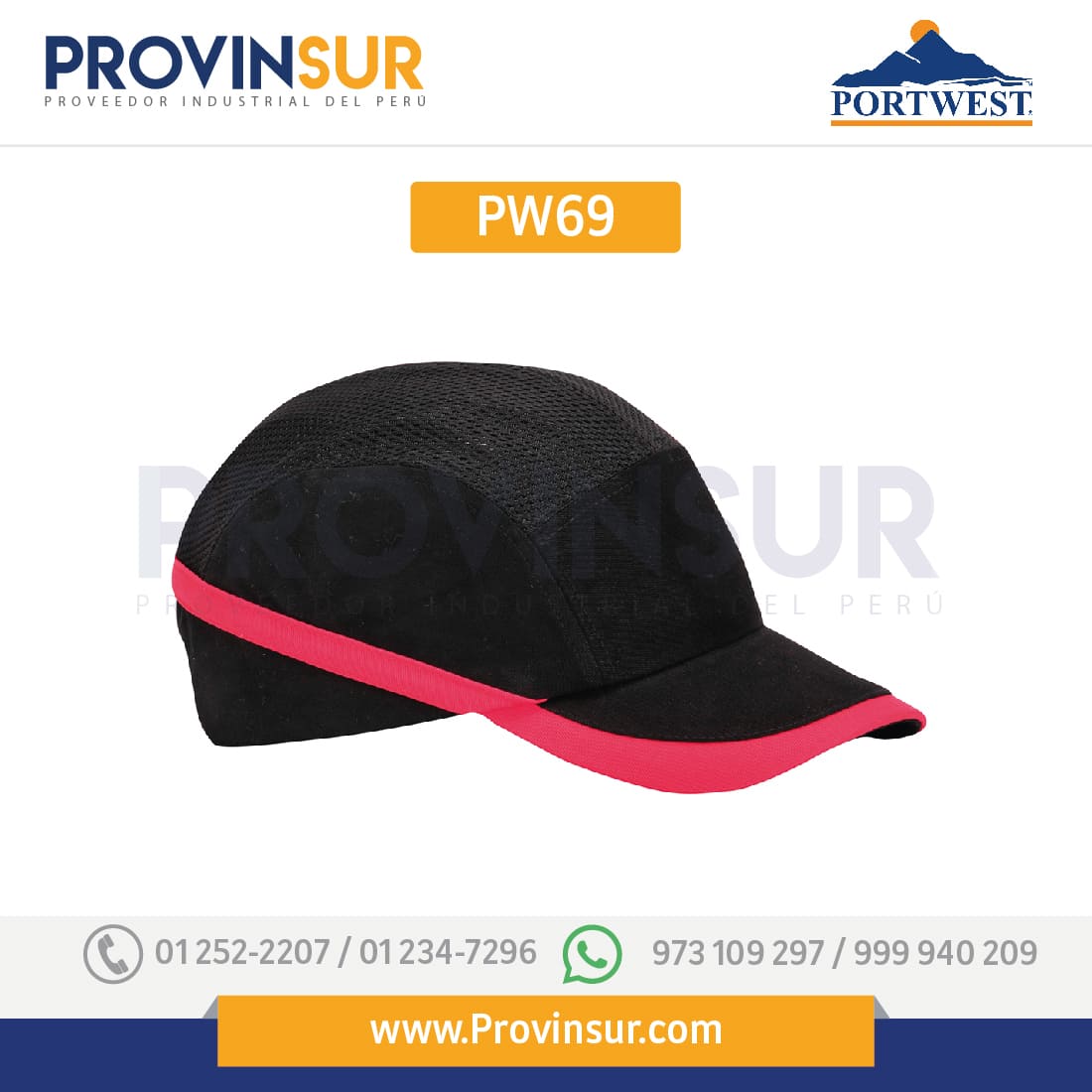 Gorra aireada Bump PW69 Portwest