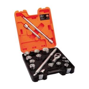 SET DADOS Y ACCESORIOS ENC 3/4" MM 17P SLX17 BAHCO