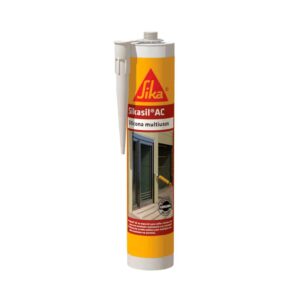 SIKASIL AC SILICONA TRANSPARENTE CARTUCHO 300ML SIKA