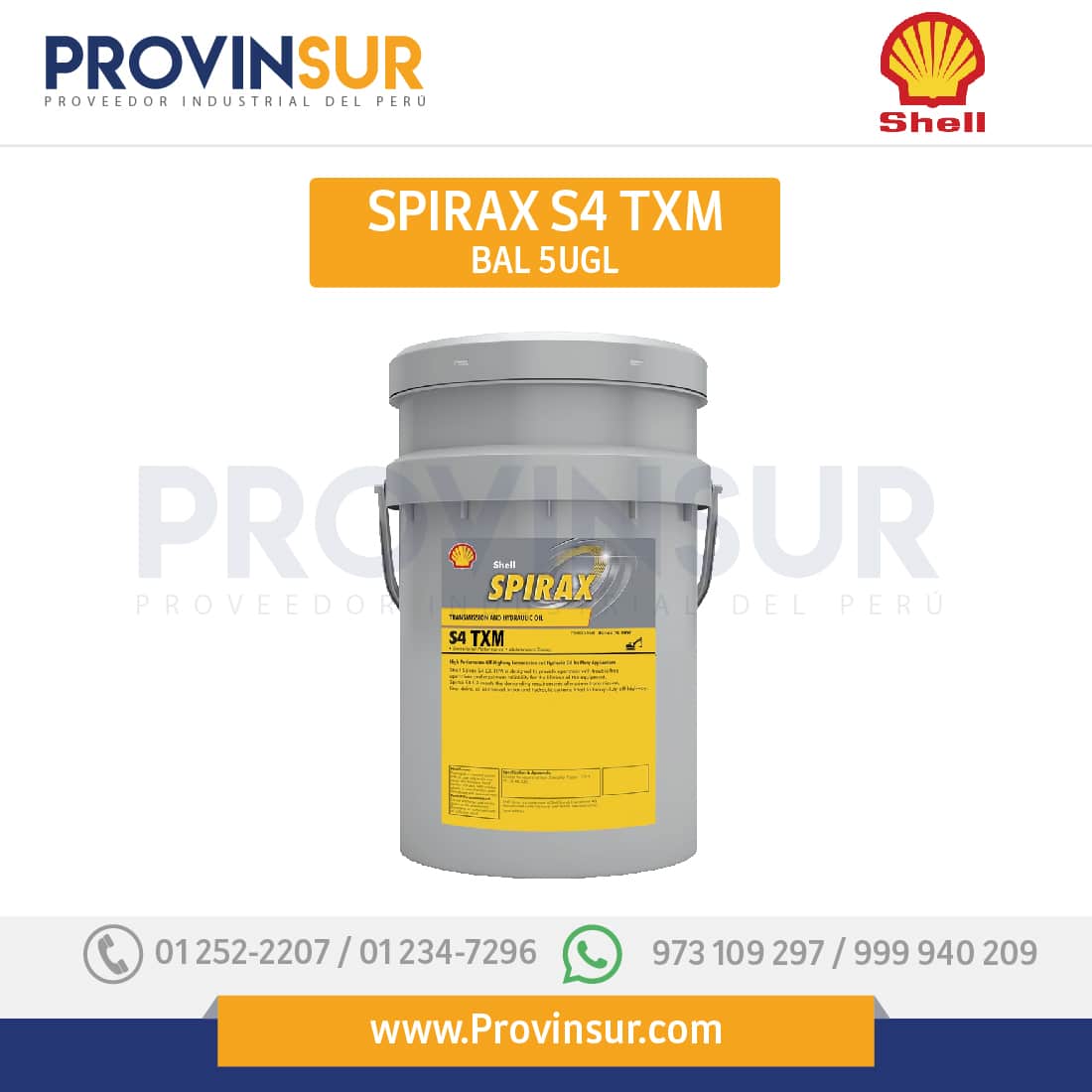 ACEITE SHELL SPIRAX S4 TXM 10W30