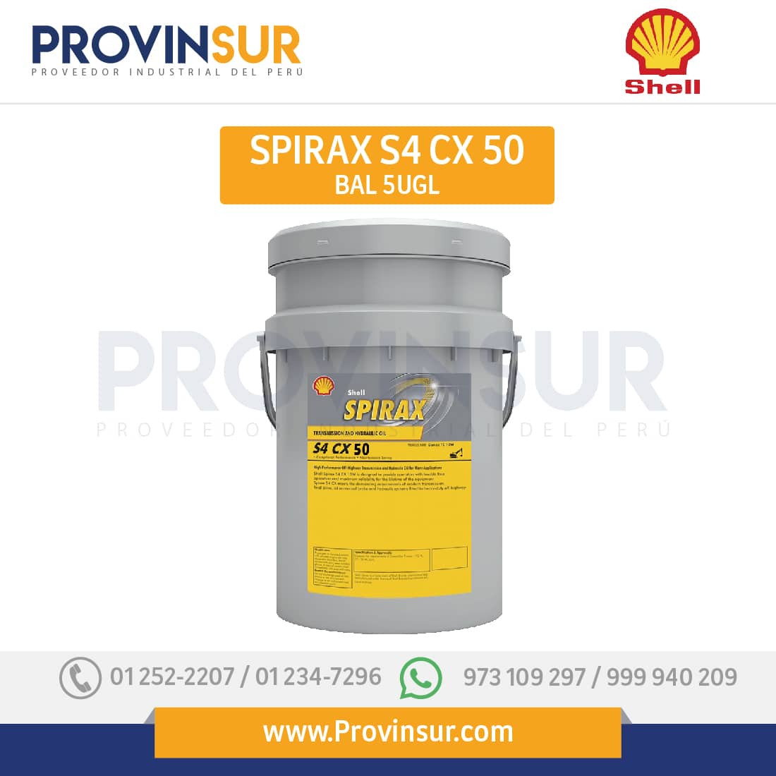 SPIRAX S4 CX 50 5UGL SHELL