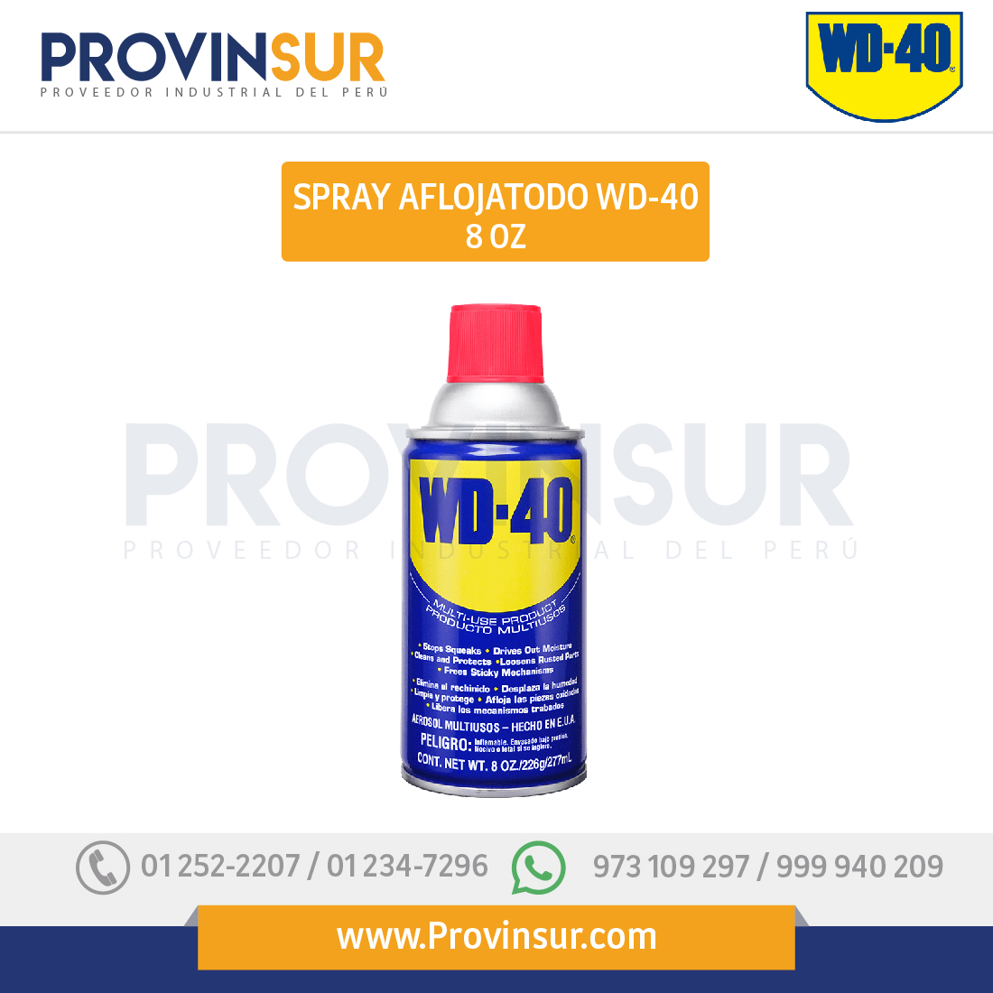 Lubricante Multiusos WD-40 8OZ WD40