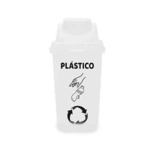 TACHO BLANCO MODELO ECOPLAST PLÁSTICO 55L