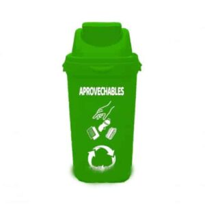 TACHO VERDE MODELO ECOPLAST VIDRIOS 55L