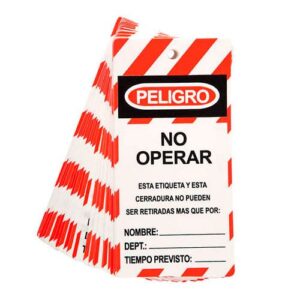 TARJETA DE BLOQUEO "NO OPERAR" LAB-010 POWERLOCK