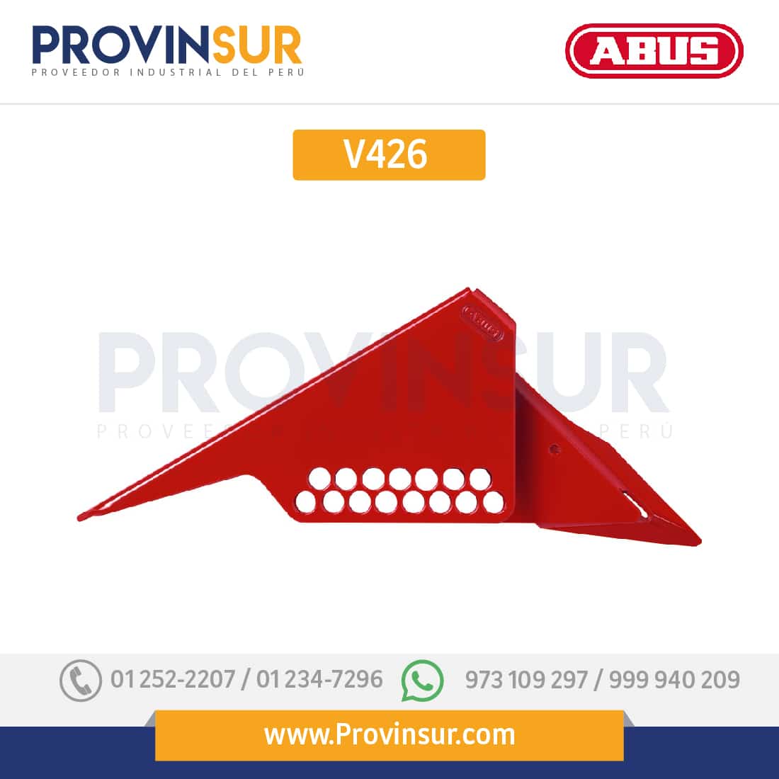 Bloqueo de Válvula de Bola Rojo V426 Abus