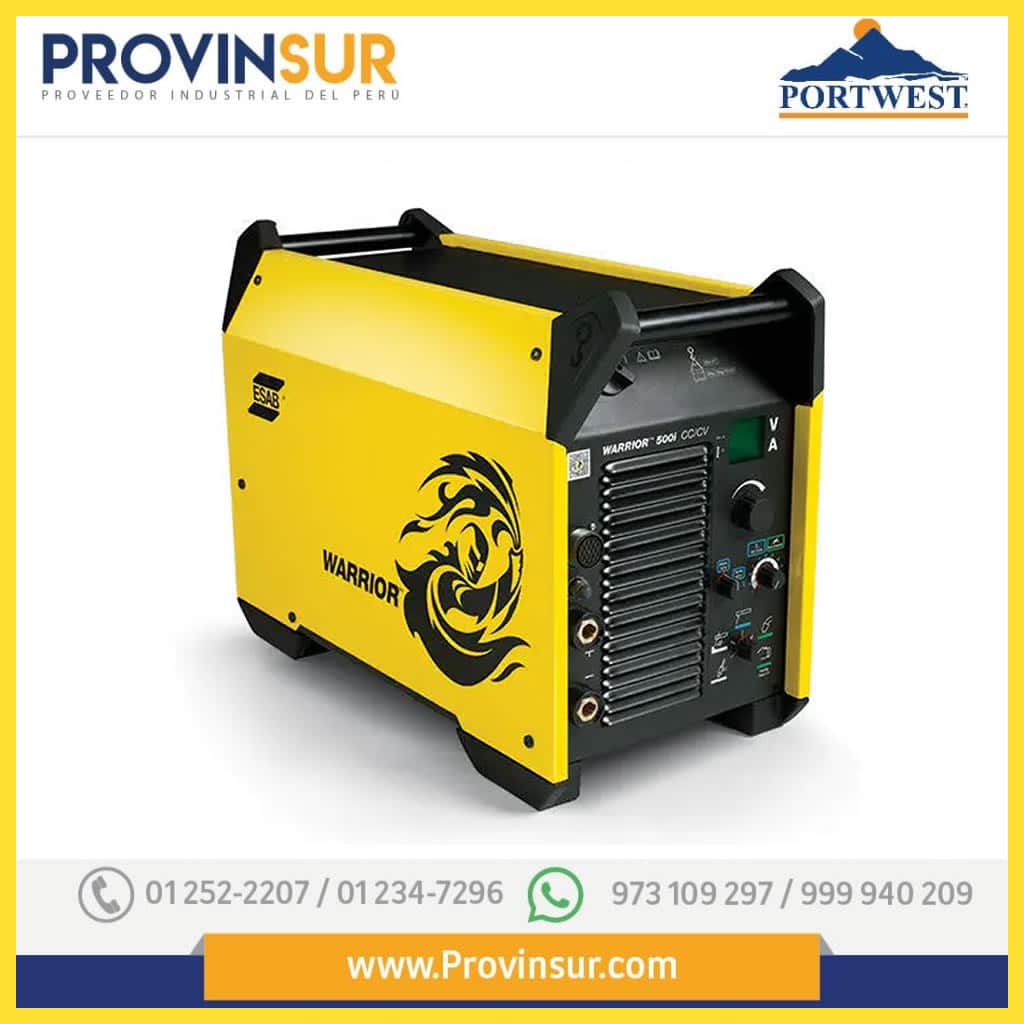 Maquina de Soldar Warrior 500i CC/CV ESAB 4-500 Amperios